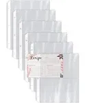 Recipe Card Page Protectors 50 Count 4 x 6 inch Pockets 2 Pockets per Page