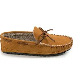 Mens Minnetonka Casey Slipper - Chocolate