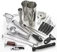 Barfly M37102 Deluxe Cocktail Set, 19-Piece, Stainless Steel