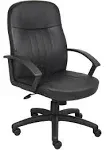 Boss Executive Leather Chair, Black