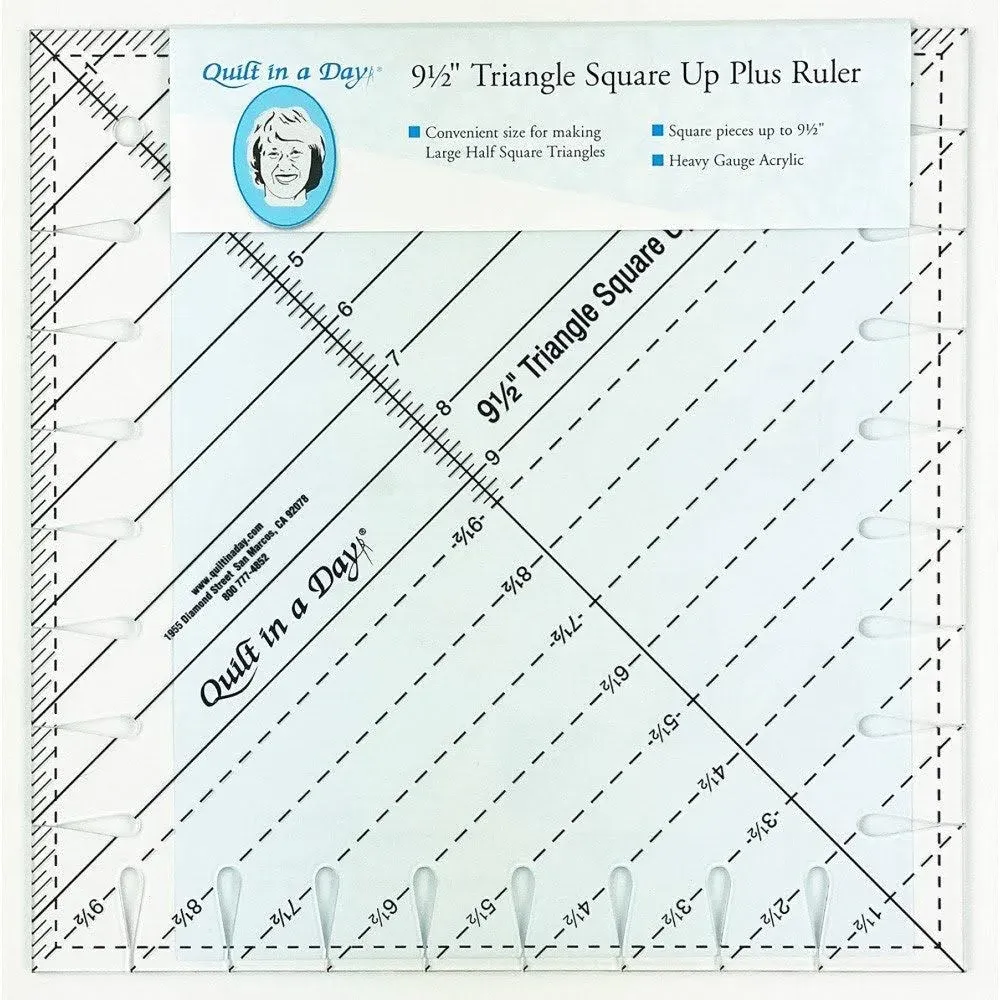 Quilt in A Day Ruler Triangle Square Up 9.5 in.