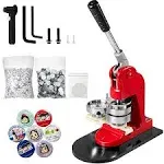 1 Inch Button Maker Kit - 500 Pcs Parts, Circle Cutter &amp; Easy DIY Badge Press