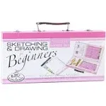 Pink Art Artist Set For Beginners - Sketching and Drawing