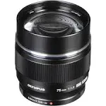 Olympus M.Zuiko Ed 75mm f/1.8 Lens (Black)