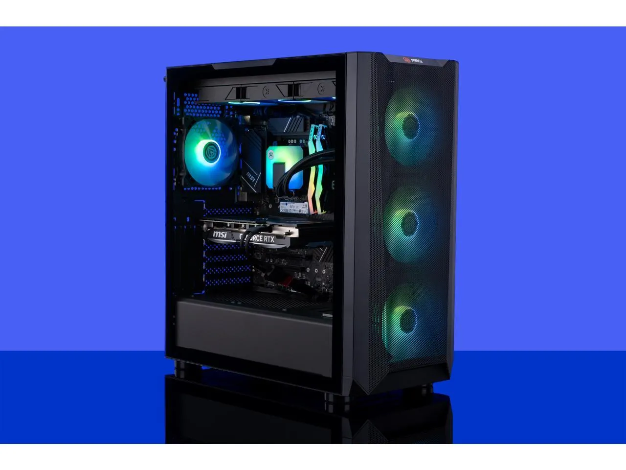 ABS Kaze Aqua Gaming PC - Windows 11 - Intel I7 14700KF - GeForce RTX 4070 Super - DLSS 3.5 - AI-Powered Performance - 32GB DDR5 6000MHz - 1TB M.2 NVMe SSD - KA14700KF4070S