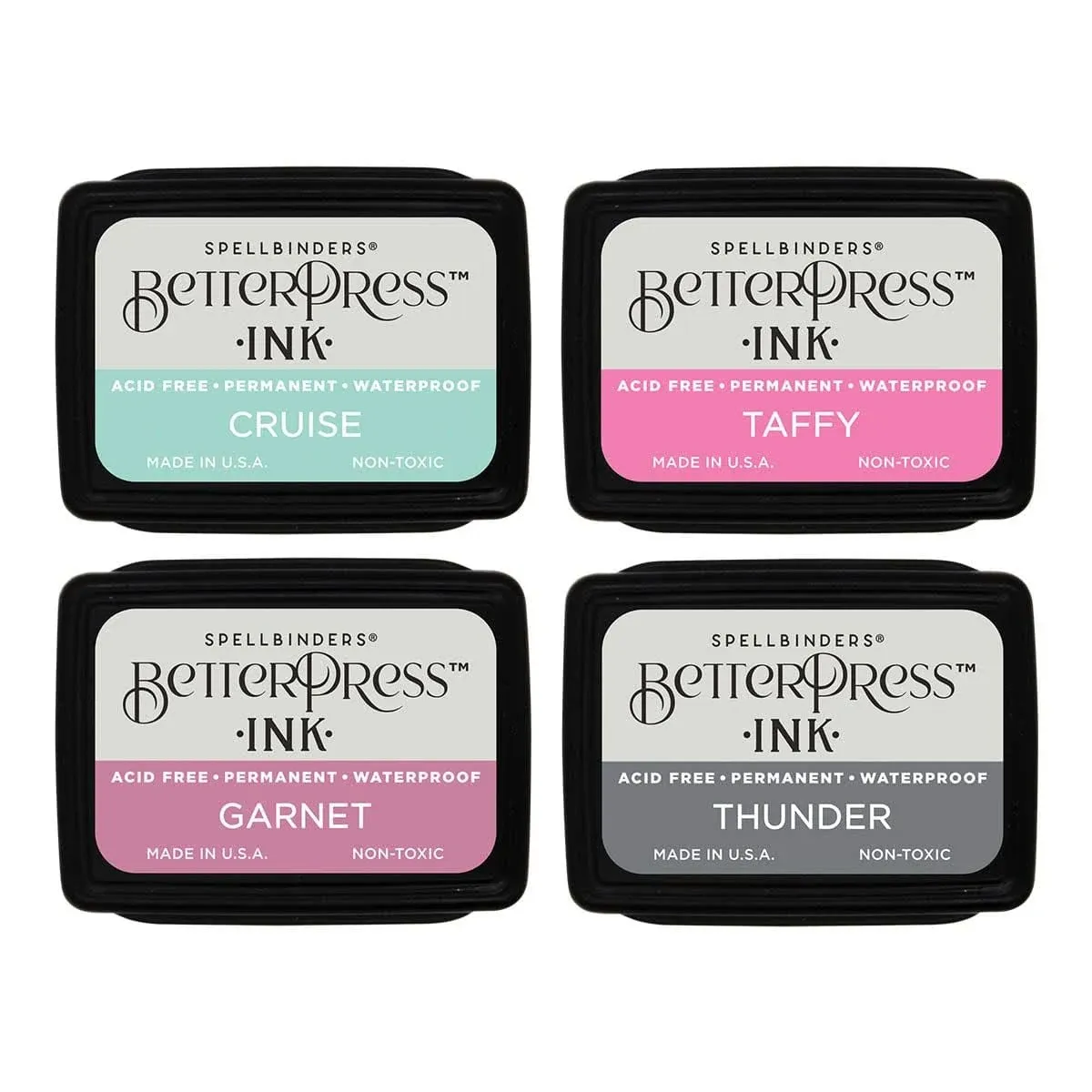 Spellbinders Jet Set BetterPress Ink Mini Set