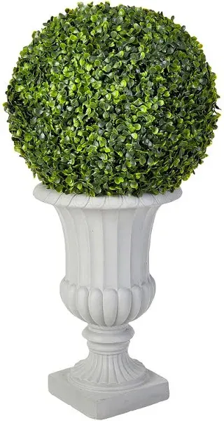 Nearly Natural 2.5ft. Boxwood Topiary with Urn (Indoor/Outdoor)