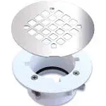 WingTite Pro-Series Shower Drain, Builders Model for New Construction, Chrome 