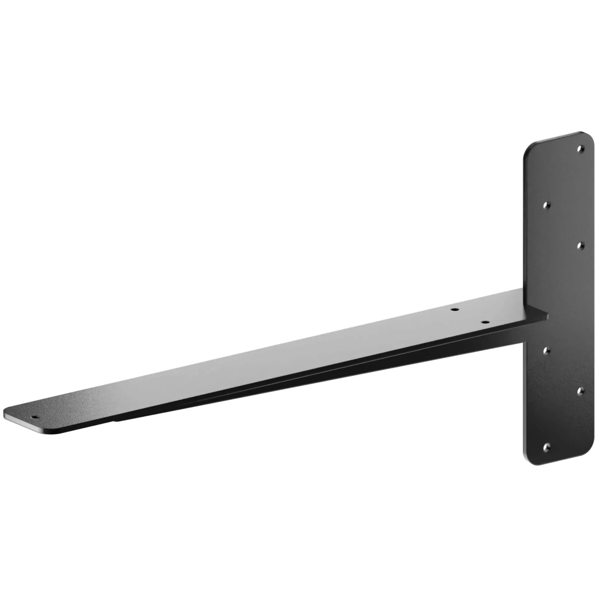 21 in. L Black Steel Heavy Duty Floating Granite Bracket (1-Pack)