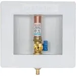 Eastman 60242 Ice Maker Outlet Box with Hammer Arrestor 1/2 in. Crimp PEX