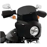 Memphis Shades Dark Smoke Black 11&#034; Road Warrior Front Fairing Windshield