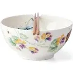 Lenox Butterfly Meadow Bowl & Chopsticks, 1.65 LB, Multi