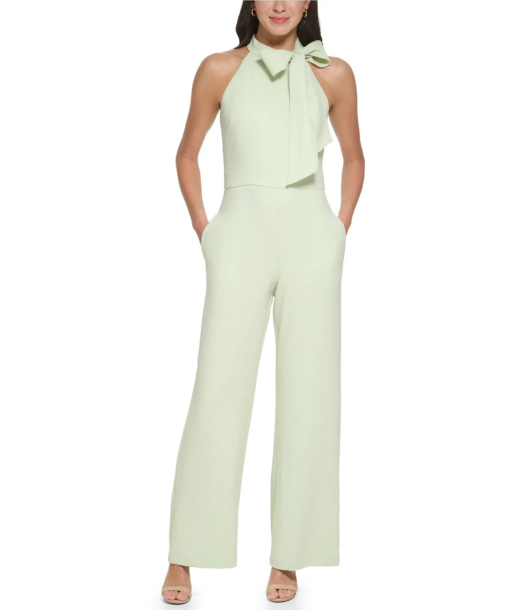 Women's Vince Camuto Crepe Bow Jumpsuit