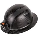 Klein 60514 Carbon Fiber Full Brim Hard Hat with Headlamp, Spartan