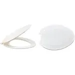 EZ-FLO 65903 Elongated Plastic Toilet Seat with Lid, White