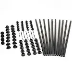 Snap'n Lock Baluster Kit-Round - Black / 3/4"x 31" / 10-Pack