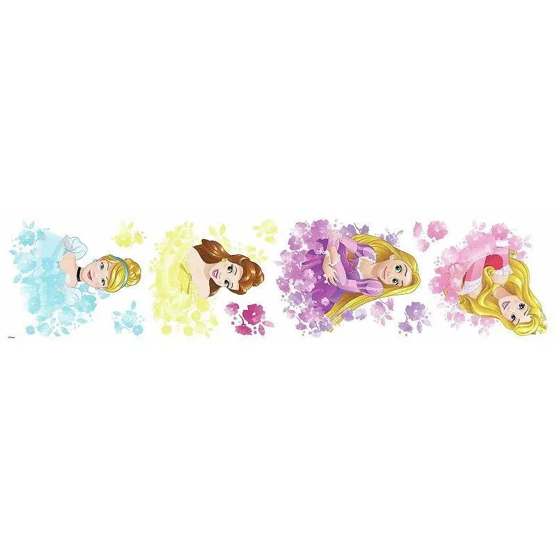 York Wallcoverings RMK3623SCS Disney Princess Floral Wall Decal Pinks, 11.500 - Traditional - Kids Wall Decor - by The Savvy Decorator LLC | Houzz