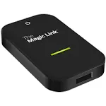 The Magic Link (Android Auto Version), The Original Wireless Android Auto Adapter, Wired to Wireless Android Auto Dongle for Wireless Control, Designed in San Diego, CA. (Android, Black)