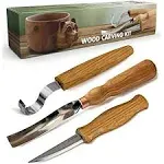 BeaverCraft S14 Wood Carving Tools Set Wood Whittling Kit Wood Carving Kit Wood Carving Hook Knife Spoon Carving Tools Wood Carving Knives Carving