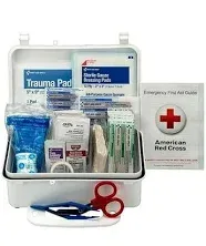 First Aid Only 6060 10-Person Emergency First Aid Kit for Office, Home, and Worksites, 57 Pieces, Size: standart, White