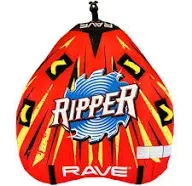 Rave Sports Ripper 2 Rider Nylon Inflatable Towable Float with Foam Handles,new