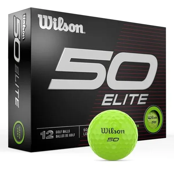 Wilson 50 Elite Orange Personalized Golf Balls