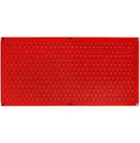 Wall Control Pegboard Horizontal Black Metal Pegboard Tool Board Panel 16&#034; X 32&#034;