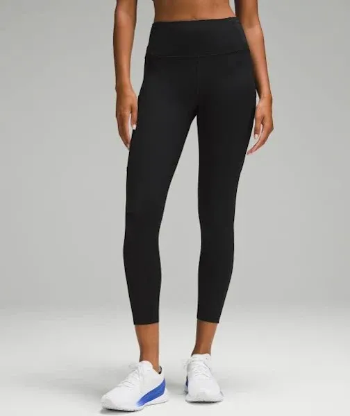 Lululemon- Fast and Free HR Tight 25” Pockets/ Color Black/ NWT