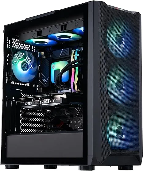 ABS Stratos Aqua Gaming PC – Windows 11 – Intel i5 14400F - GeForce RTX 4070 Super – DLSS 3.5 - AI-Powered Performance – 32GB DDR5 6000MHz - 1TB M.2 NVMe SSD – SA14400F4070S