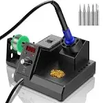 Soldering Station, 110V 80W Digital Soldering Iron Kit with Smart Temperature Co