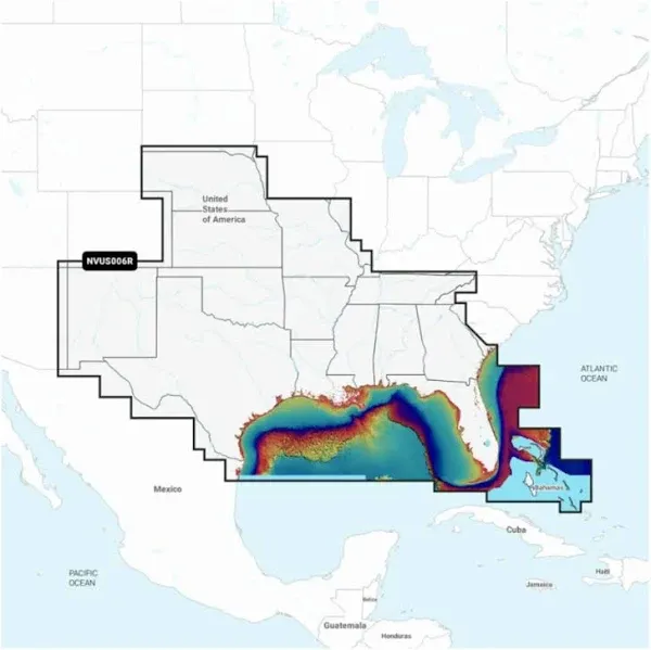 U.S. South - Lakes, Rivers and Coastal Marine Charts