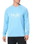 Huk Vented Pursuit Long Sleeve Shirt Marolina Blue M