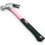 Pink Power 16oz Pink Hammer – Small Hammer for Women – Mini Claw Hammer for Pink Tools – DIY and Craft Hammer for Women All Purpose Hammer with Slip Resistant Handle for Girls Ladies