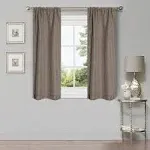 Superior Linen Blackout Curtain Set, Rod Pocket, 26 inch x 63 inch, Coriander