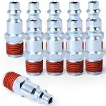 1/4inch Npt Male Industrial Air Plug Pneumatic Plugs 300psi 10pack