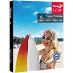 Koala Premium Semi-Gloss Photo Paper 8.5x11 Luster for Inkjet Printer 250g 50Sh