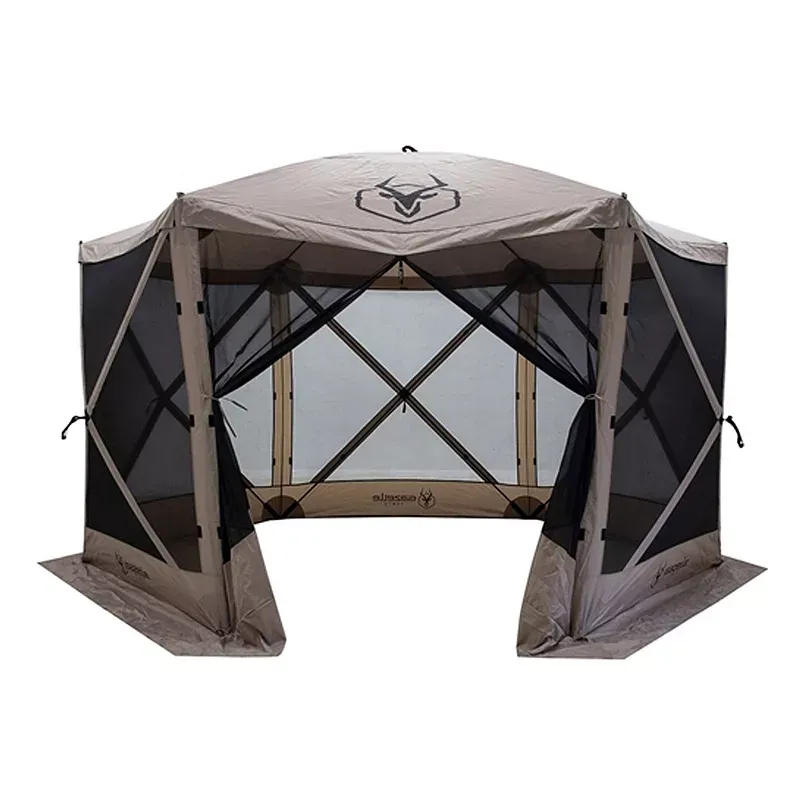 Gazelle Tents™, G6 6-Sided Portable Gazebo, 8-Person & Table, Desert Sand, GG601DS