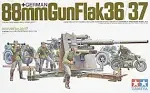 TAMIYA # 35017   1/35th SCALE  GERMAN 88mm FLAK GUN SEALED MODEL KIT