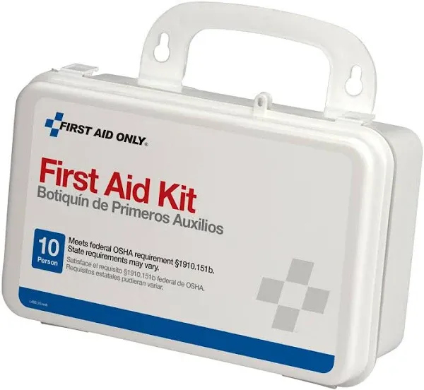 6060 10-Person Emergency First Aid Kit for Office, Home, and Worksites, 57 Piece