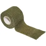 Fabric Self Adhesive Tape Stealth Rifle Wrap Camo Concealment 5cmx4.5m Green