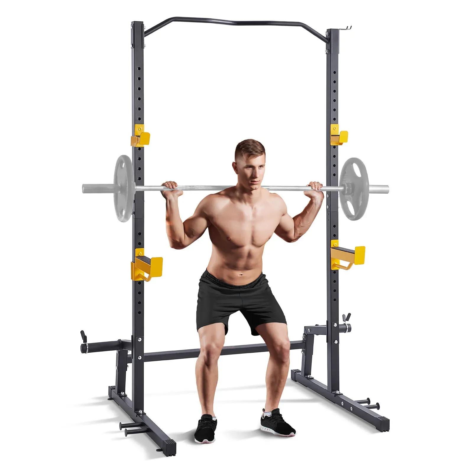 VEVOR Squat Stand Power Rack Adjustable Heavy Duty Barbell Weight Stand Home Gym