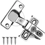 4 Pack soft Close Cabinet Hingesยcabine<wbr/>t Hinges Brushed Nickel ยstainless K...