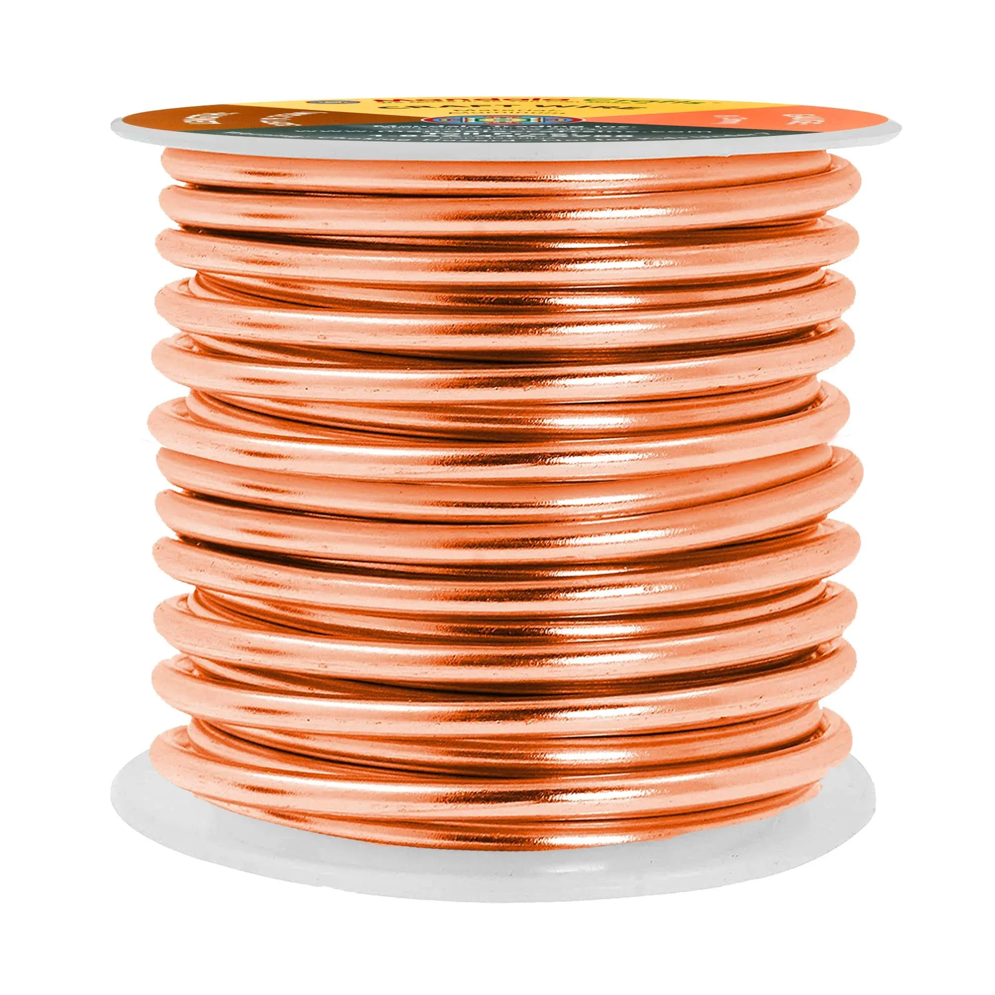 Mandala Crafts Anodized Aluminum Craft Wire for Jewelry Making - Bendable Flexible Copper Crafting Wire 8 Gauge Wire Colored for Bonsai - Armature Wire for Sculpting