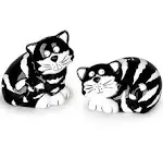 SALT/PEPPER Shakers  CHESTER CAT Anime