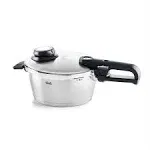 Fissler Vitavit Premium Pressure Cooker with Steamer Insert, 3.7 Quart