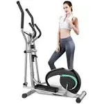 Elliptical Machine, Dripex Magnetic Elliptical Trainers (2023 New Upgraded), Fitness Cardio Cross Trainer w/ 8 Resistance Levels, 6kg Flywheel, Pulse