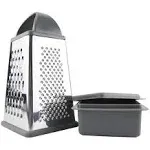 Elements Box Grater With Storage In Charcoal