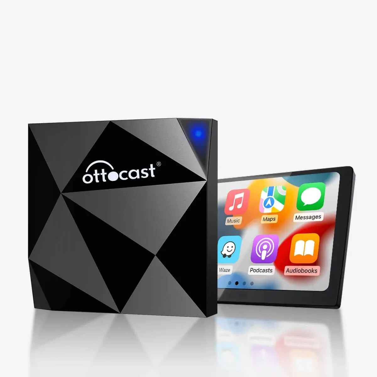 OTTOCAST Wireless CarPlay Adapter  Speed Fastest Apple Wireless CarPlay Dongle Plug & Play 5Ghz WiFi Auto Connect No Delay Online Update, U2-AIR for OEM Wired CarPlay Cars Model Year After 2016