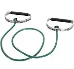 THERABAND Resistance Tubes, 48 Inch With Hard Handles, Green - Heavy 