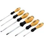 Wiha 30292 6 Piece SoftFinish ESD Slotted and Phillips Screwdriver Set